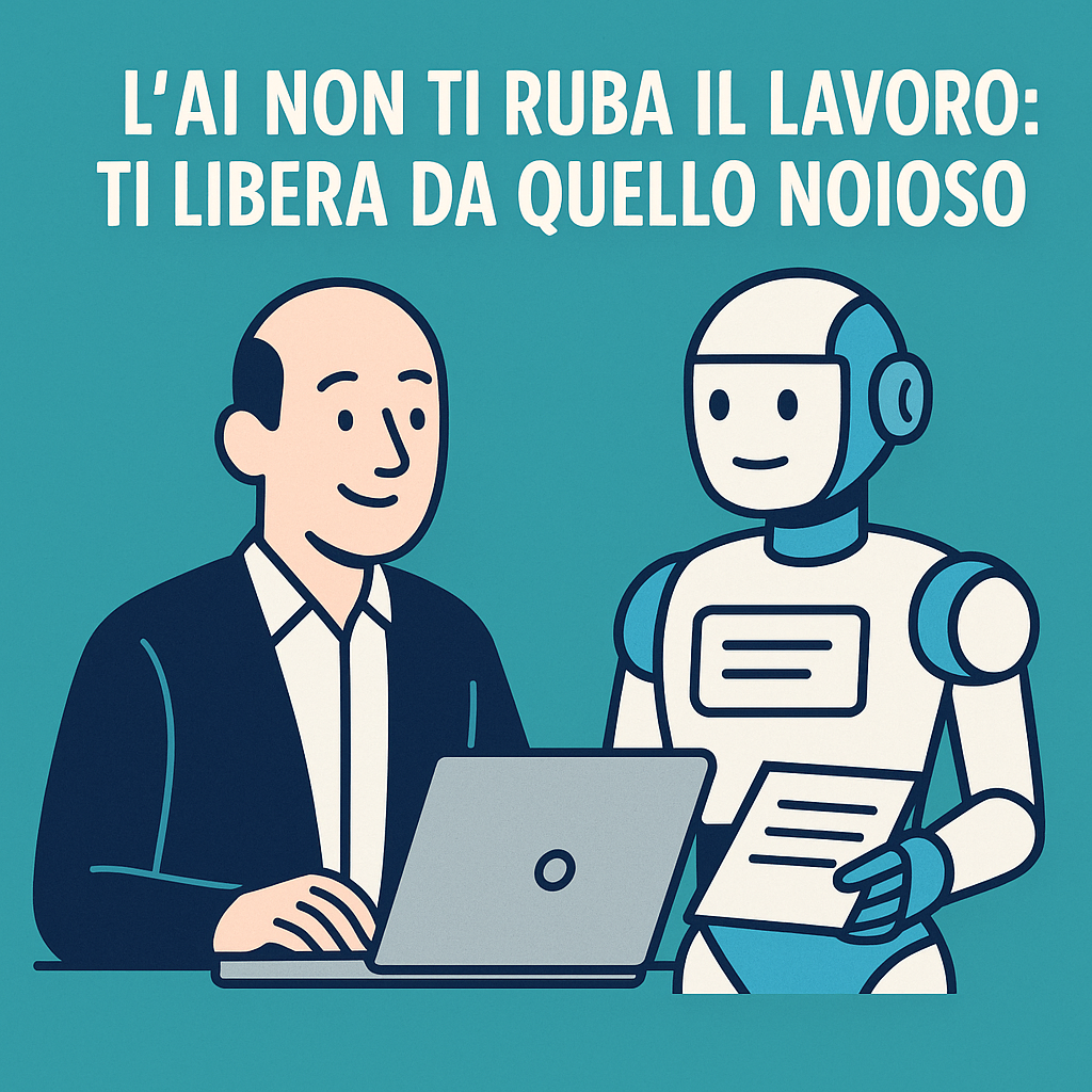L’AI non ti ruba il lavoro: ti libera da quello noioso!